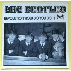 BEATLES Revolution / How Do You Do It (SFF/SOK Productions – SFF/SOK 21) USA 1976 Red Vinyl 45 with PS 